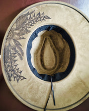 Load image into Gallery viewer, Sage Green Vegan Suede Large Brim Fedora