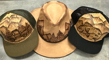 Load image into Gallery viewer, Western Hat with Mountians