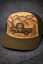 Load image into Gallery viewer, Truck and Mountains Trucker Hat
